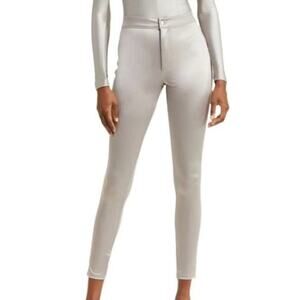 Skims Women's Disco Pants Leggings Silver Size S